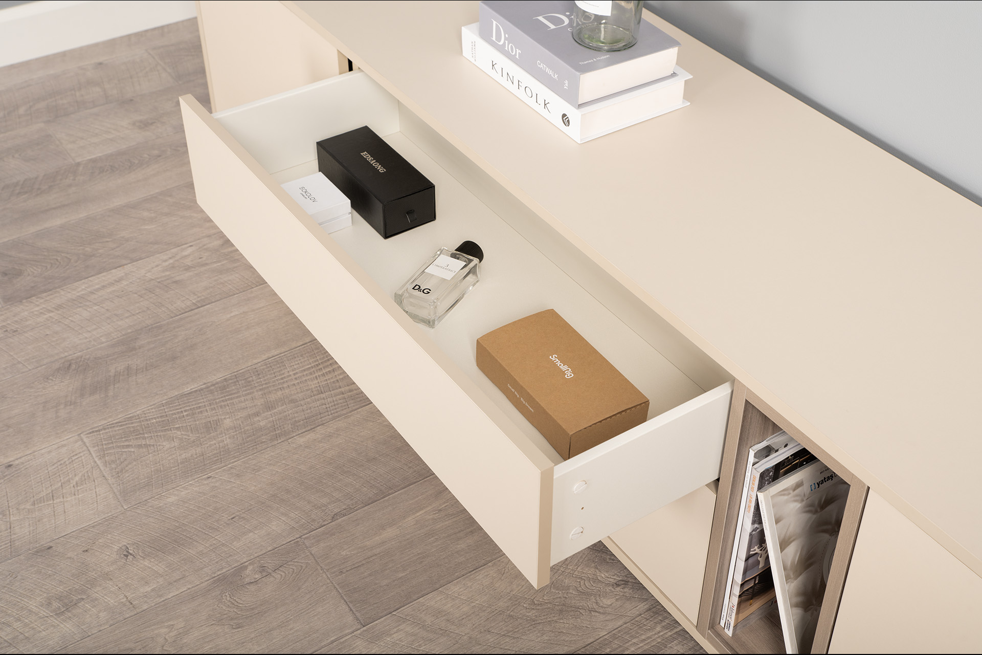 Сатин 7045 SU, Эмили Блаш U9135, Белый PE шагрень