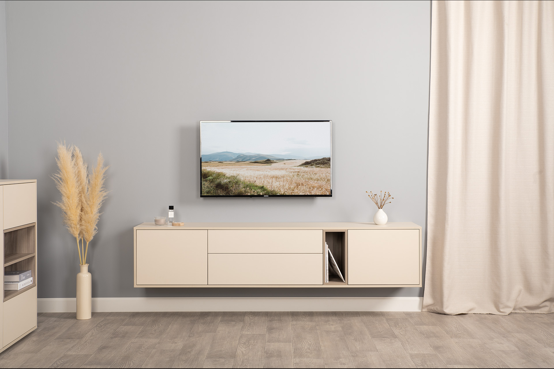 Сатин 7045 SU, Эмили Блаш U9135, Белый PE шагрень